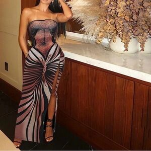 Butterfly dress sleeveless